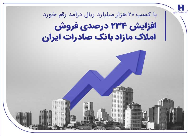 افزایش 234درصدی فروش املاک مازاد بانک صادرات 