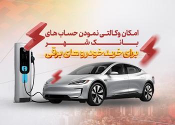 امکان ثبت‌نام در دور جدید فروش خودروهای برقی در بانک شهر