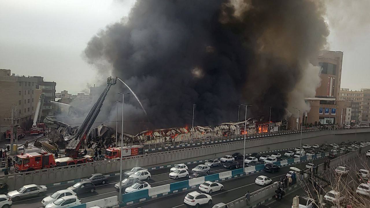 کارشناسان بیمه خسارت آتش‌سوزی بازارچه جنت را ارزیابی می‌کنند