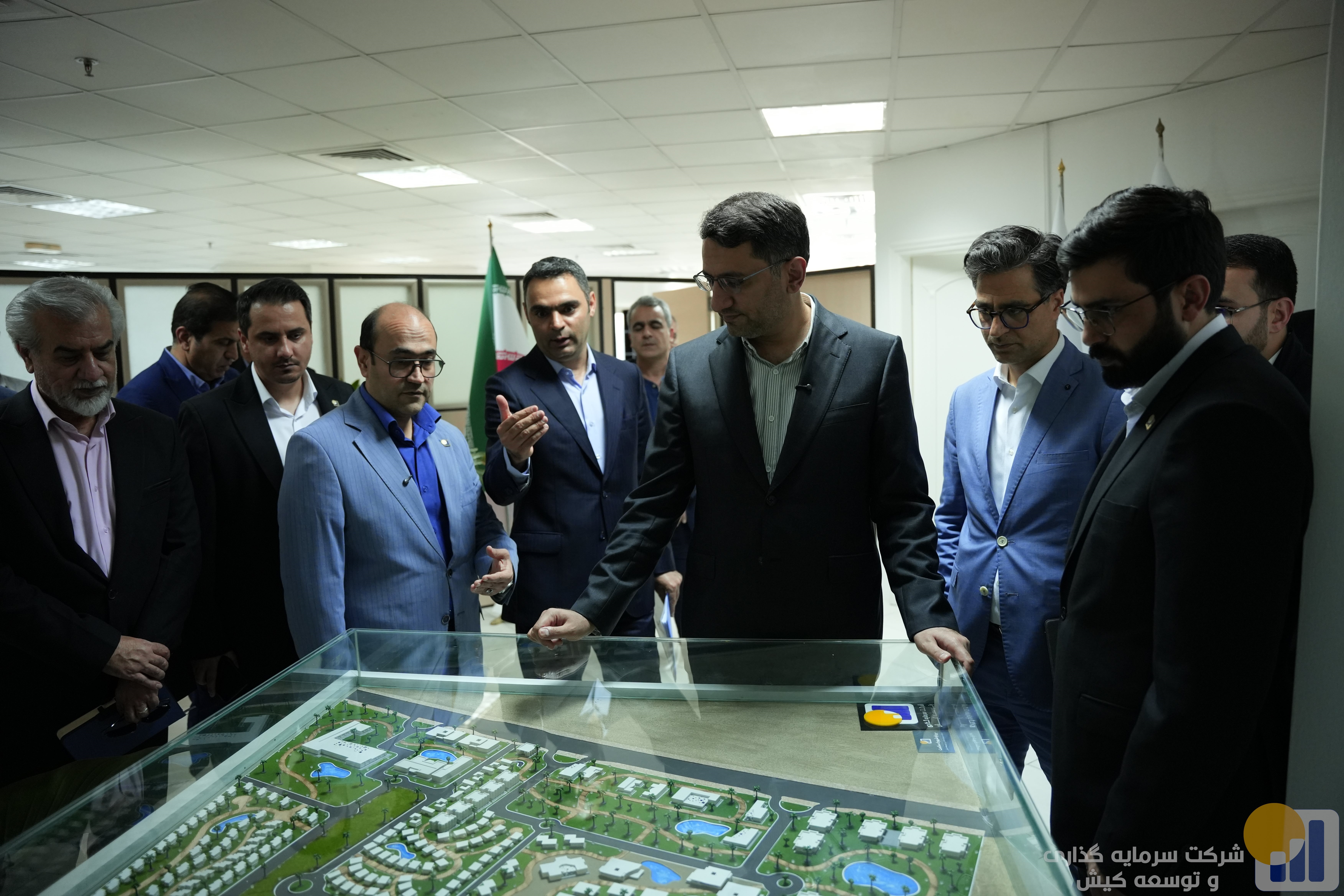 بازدیدمدیرعامل منطقه آزادکیش ازشرکت سرمایه‌گذاری وتوسعه کیش