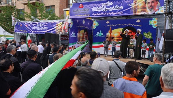 میزبانی موكب بانك ملت در اجتماع بزرگ امام‌ رضایی‌ها