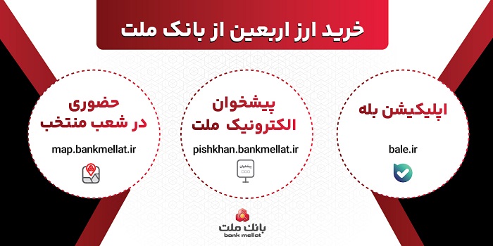 افزایش ظرفیت پذیرش مشتریان در بانك ملت برای فروش ارز اربعین